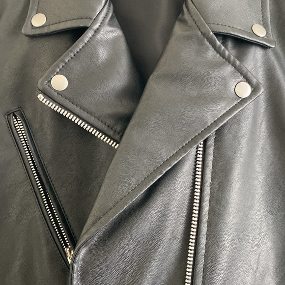 Uniqlo Womens’ Imitation Leather Biker Jacket - Picture 13 of 16